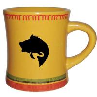 Dedicated fisherman are sure to appreciate this ceramic, concave-shaped mug no matter the season.
