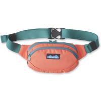 This fanny pack with two zip closure compartments and padded back panel rides on your hip.