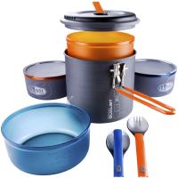 The fully integrated, self-contained GSI Pinnacle Dualist cookset gives 2 backpackers the all the ultralight essentials for backcountry dining.