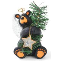 Top-off your outdoors nature Chritmas tree with this hand-cast Angle Bear Tree Topper this holiday season!