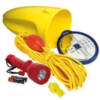 Boat safety kits, paddle floats, whistles, bilge pumps and bailers, paddle knives, throw bags and rescue gear, paddle leashes