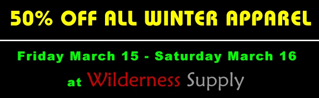 50% off winter apparel
