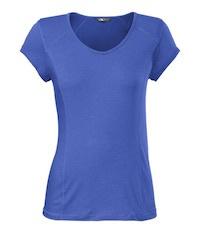 40% off The North Face Womens Short Sleeve Skycrest V-Neck Tee - Dazzling Blue