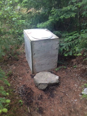 Second campsite outhouse