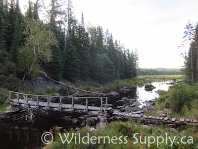 Whiteshell river footbridge