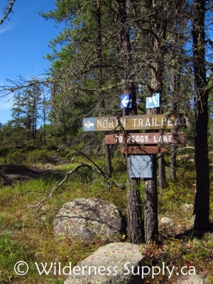 Mantario Trail marker