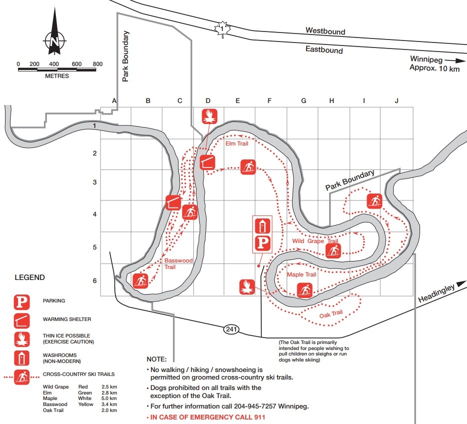 Birds Hill Park Hiking Trails Wilderness Supply - Snowshoeing Trails Manitoba