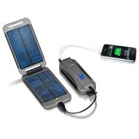 Portable solar battery charger.  Phone, iPhone, Smartphone, USB power.  Goal zero, power monkey.
