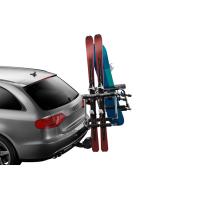 Ski and snowboard carriers for cars, trucks and SUV that attach to your roof rack.