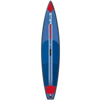 Narrow, fast, high performance SUP boards for racing and training.