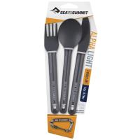 Slim and light hard anodized aluminum utensil set