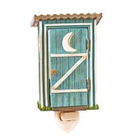 The soothing glow of this hand painted Outhouse Nightlight brings a comfy, cozy cabin feel to any spaces you wish to illuminate, with swivel plug.