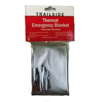 An ultralight, compact emergency blanket. Waterproof, windproof, and and flexible even in freezing temperatures to reflect back body heat to help prevent hypothermia.