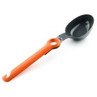 A reinforced, collapsible camp cooking spoon