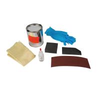 All the materials needed to repair your damaged kevlar hull
