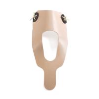 This traditional snowshoe binding, available in two sizes, is made of  thick natural rubber with two anchor points reinforced with riveted thermo plastic.