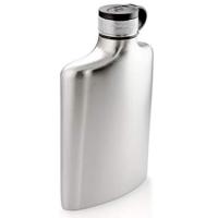Ruggedly modern, wide-mouth hip flask. This flask's timeless, yet modern design provides a smooth ergonomic design.
