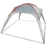 The most important tent is your cook tent. The Mountain Shade goes up easily, has tons of space, and tends to be the congregation hall of the campground.
