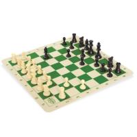 Sleek and compact chess set that rolls up