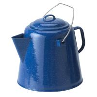 An enamel 20 Cup Coffee pot for a large group or heavy coffee drinker