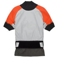 The NRS Stratos Shorty paddling jacket delivers waterproof, breathable protection for warm-weather adventures.