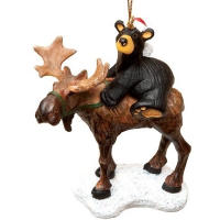 What better way to remind you of the great outdoors this holiday season than a bear riding a moose!?!