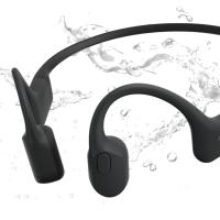 Aftershokz' open-ear design powered by bone conduction technology allows for total awareness of surroundings and bud-free, comfortable listening now available in a .5" shorter band!