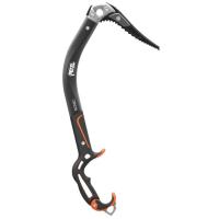 Multi-grip handle allows climbers to ascend ice with the finesse of rock climbing.