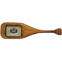 A canoe paddle picture frame.  Feature your boat lover's favourite canoeing or kayaking photo with this unique and appropriate gift.