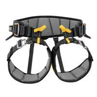 Lightweight and comfortable seat harness for rescue operations and work involving rope ascent